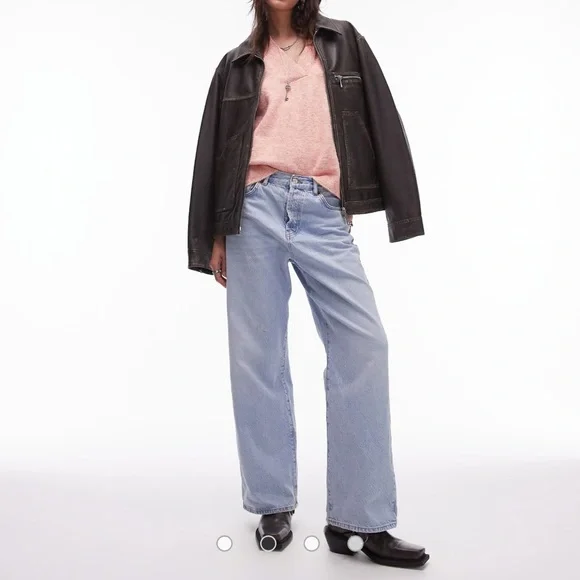 NWT Topshop Blush Knit V-Neck Vest in Pink - Picture 2 of 11